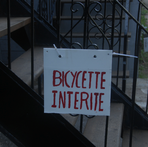 Panneau bicycette interite